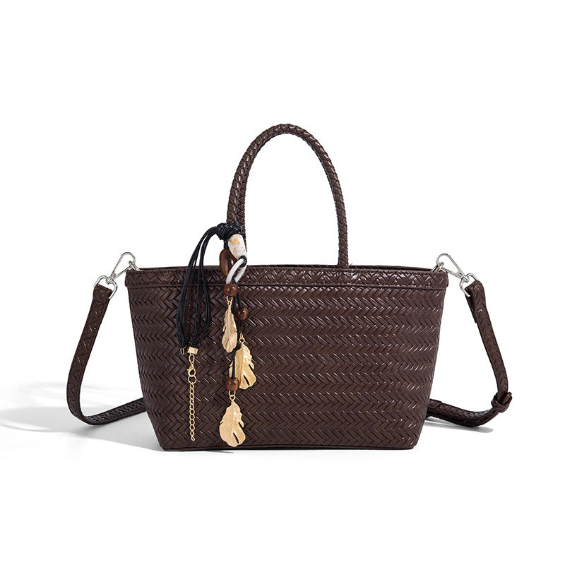 Beaira Advanced Handheld Woven Bag for Women's New Trendy Fashion Versatile Work Commuter Single Shoulder Crossbody Bag