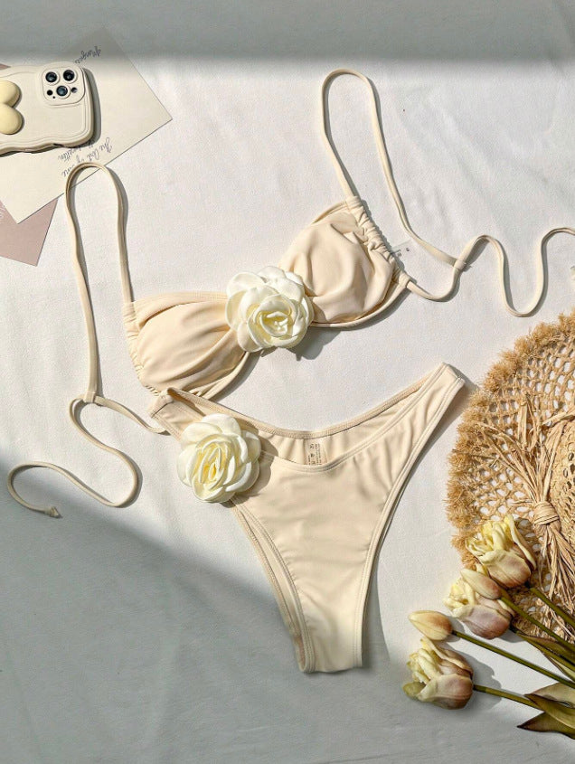 Beaira New Fashionable 3D Flower Bikini Set Cross border Sexy Beach Vacation Bikini Swimming