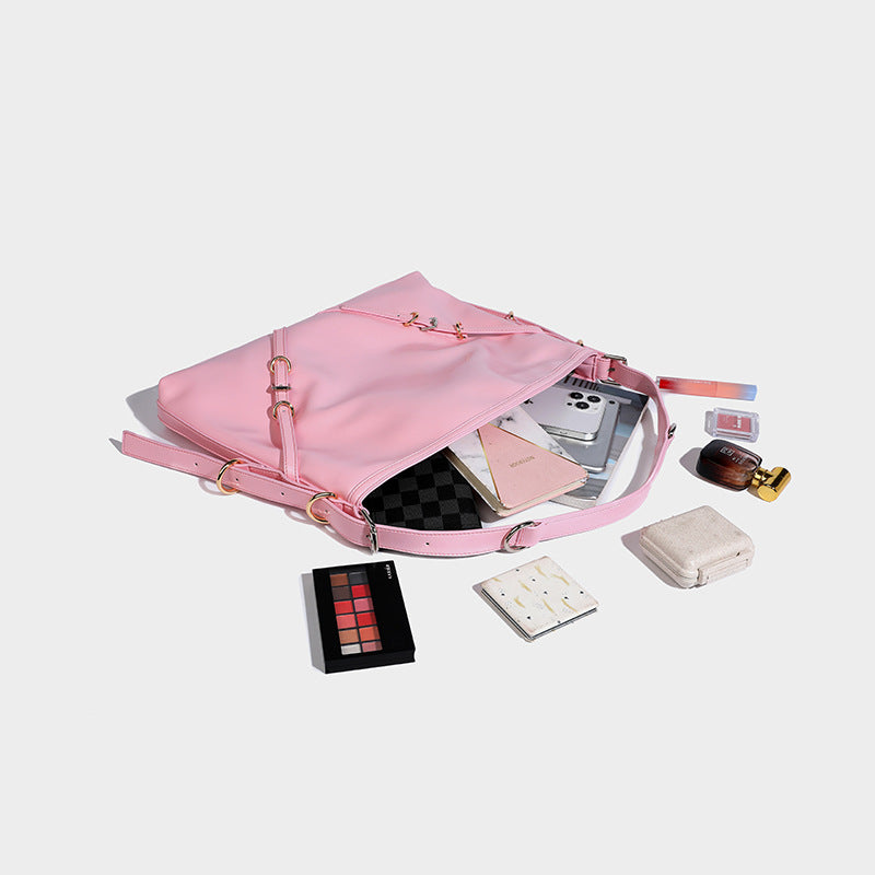 Beaira Pink internet celebrity new women's bag with fashionable temperament large capacity single shoulder armpit bag simple and versatile crossbody bag