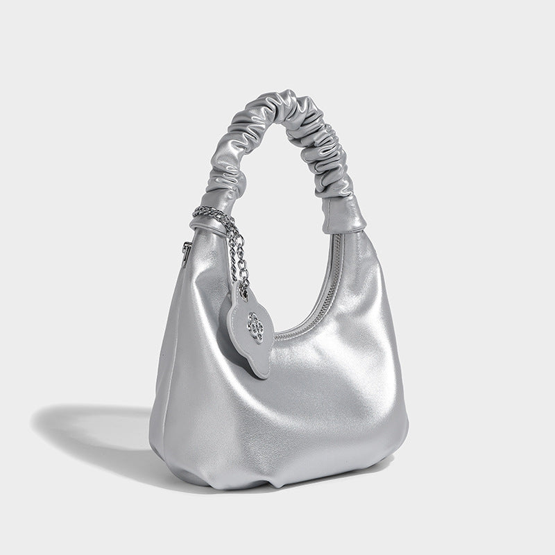 Beaira High end niche bag women's fashion new single shoulder crossbody bag summer women's hand-held pleated dumpling bag