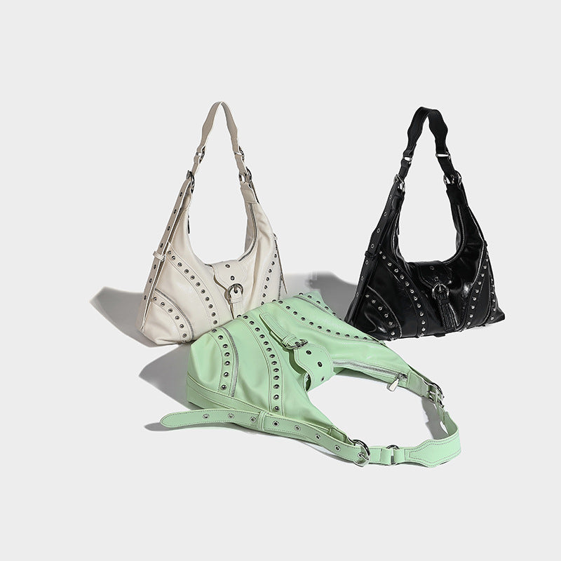 Beaira Fashionable retro design spicy girl armpit bag women's summer new item large capacity Liuding tote crossbody bag