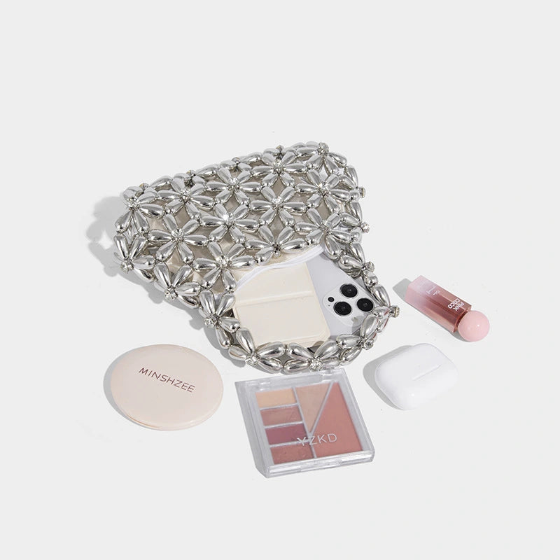 Beaira New personalized hand beaded woven diamond studded shiny and non functional air quality dumpling cloud hand-held crossbody bag