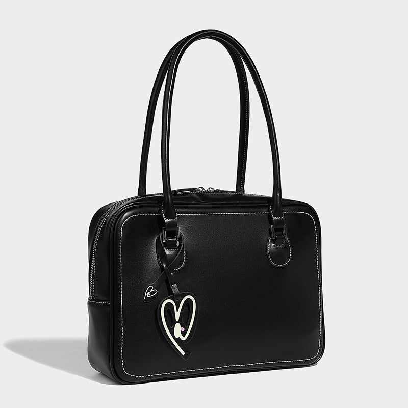 Beaira Autumn and Winter New Large Capacity Toast Bag Vintage Handheld Boston Bag Fashion Single Shoulder Underarm Bag