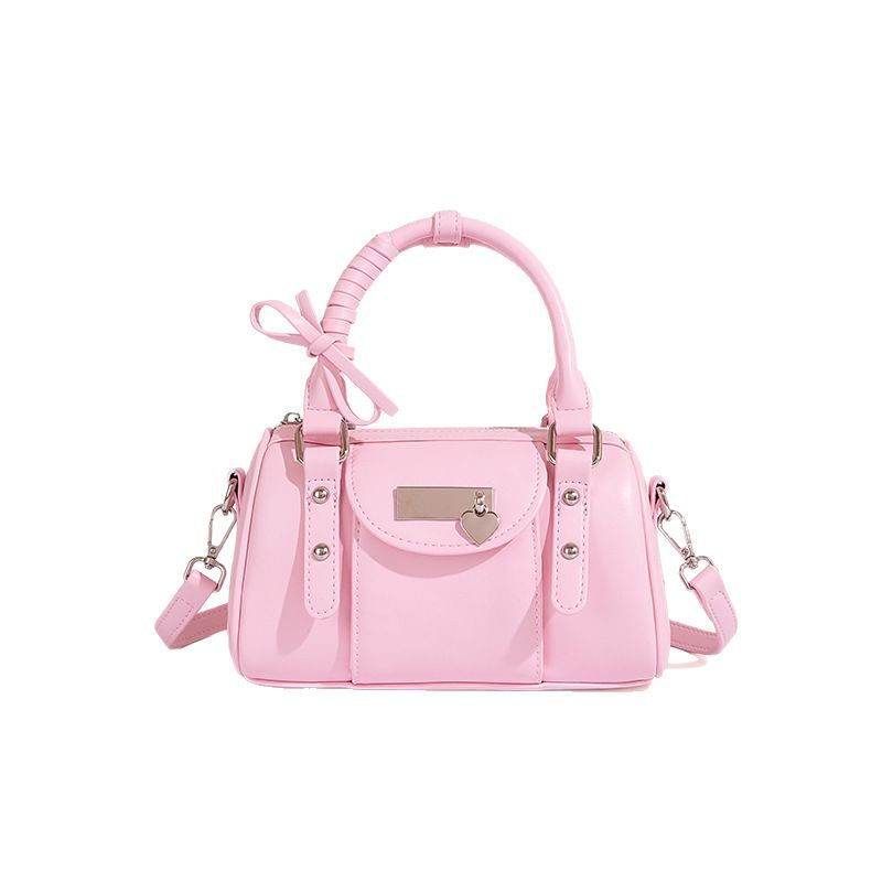 Beaira Spring and summer bag new niche texture ballet bowling bag sweet and cool heart sweet and cool bow crossbody bag
