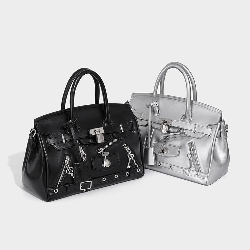 Beaira Cross border niche handbag women's bag new design sense large capacity platinum Kelly bag single shoulder crossbody bag