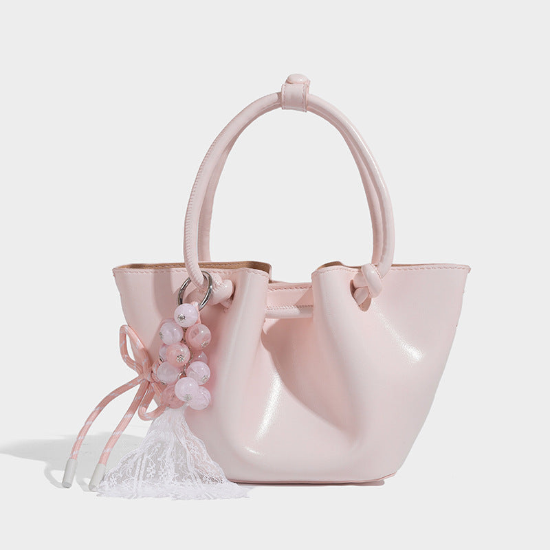 Beaira Outsourced niche hand-held bucket bag women's new simple and versatile shoulder bag casual commuting crossbody bag