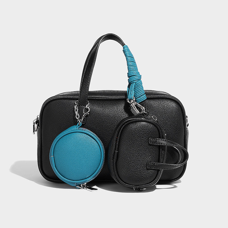 Beaira Small and trendy Boston bowling bag autumn and winter new item mother and child bag retro single shoulder crossbody bag