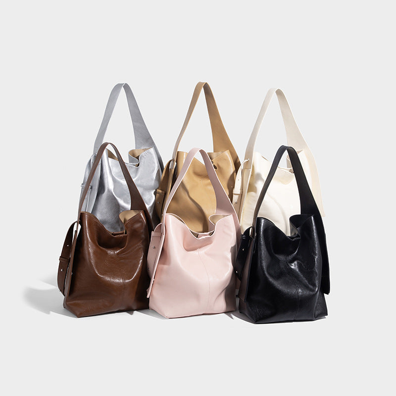 Beaira New women's bag fashionable and versatile shoulder bag high-end sense large capacity tote bag casual handbag trendy bucket bag