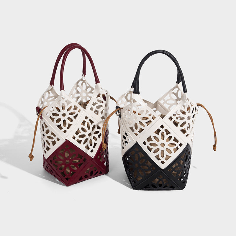 Beaira Cross border luxury handbag handmade hollowed out shoulder bag new niche drawstring versatile fashion crossbody bag