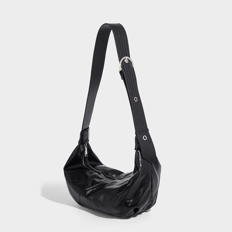 Beaira Cool bag new cross-border retro lazy style single shoulder dumpling bag high-end oil sensitive wax leather crossbody bag