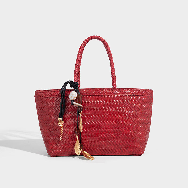 Beaira Advanced Handheld Woven Bag for Women's New Trendy Fashion Versatile Work Commuter Single Shoulder Crossbody Bag