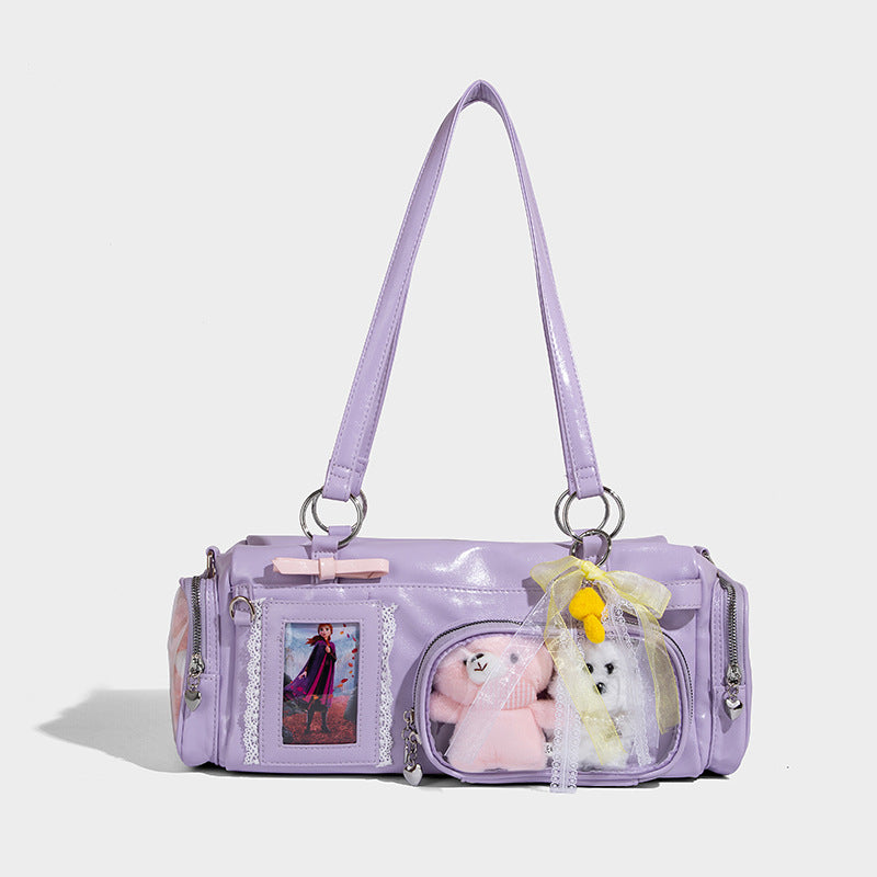 Beaira New design casual tote large capacity bag women's transparent commuting travel bag pain bag versatile single shoulder crossbody