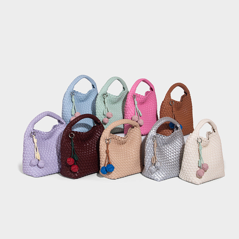 Beaira Cross border hot selling pure handmade woven bag women's fashionable and durable tote bag summer large capacity single shoulder crossbody bag