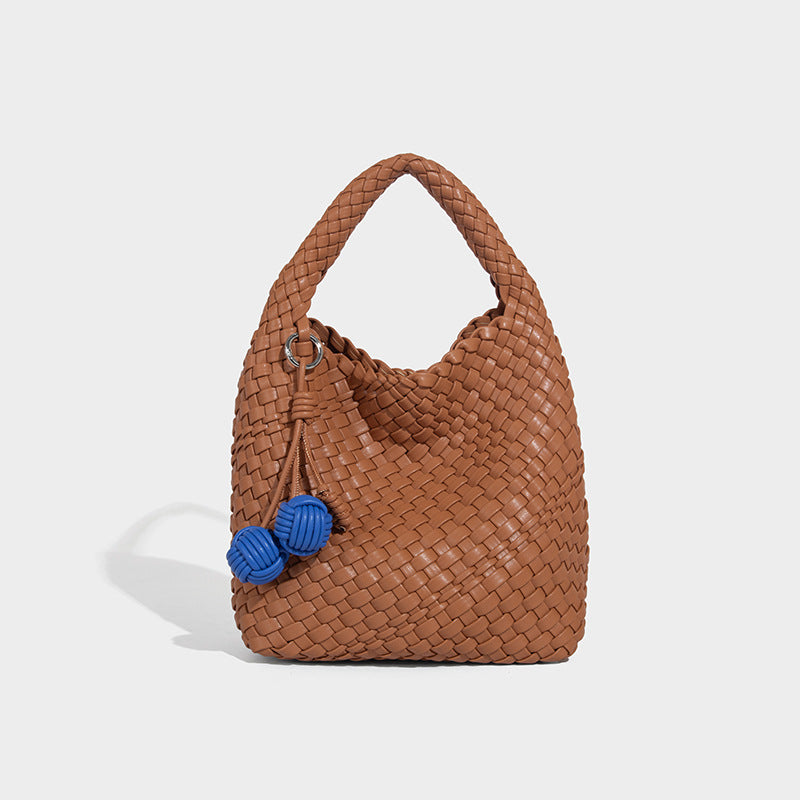 Beaira Cross border hot selling pure handmade woven bag women's fashionable and durable tote bag summer large capacity single shoulder crossbody bag