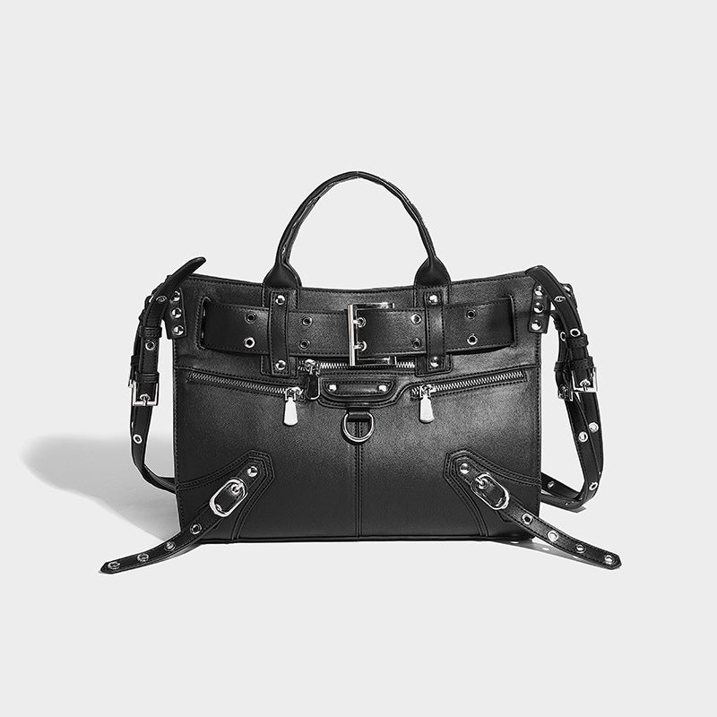 Beaira Heavy Industry LiuTalk Motorcycle Bag Women's Winter New Style Trendy High end Niche Design Large Capacity Tote Crossbody Bag Trendy