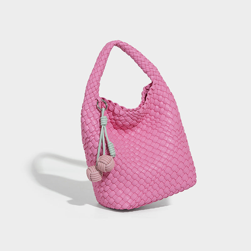 Beaira Cross border hot selling pure handmade woven bag women's fashionable and durable tote bag summer large capacity single shoulder crossbody bag
