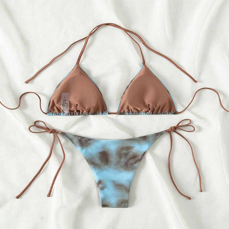 Beaira New European and American lace up swimsuit for women fashionable and sexy beach bikini hot spring swimsuit bikini