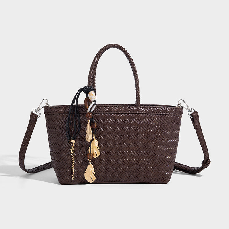 Beaira Advanced Handheld Woven Bag for Women's New Trendy Fashion Versatile Work Commuter Single Shoulder Crossbody Bag