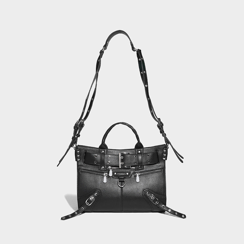 Beaira Heavy Industry LiuTalk Motorcycle Bag Women's Winter New Style Trendy High end Niche Design Large Capacity Tote Crossbody Bag Trendy