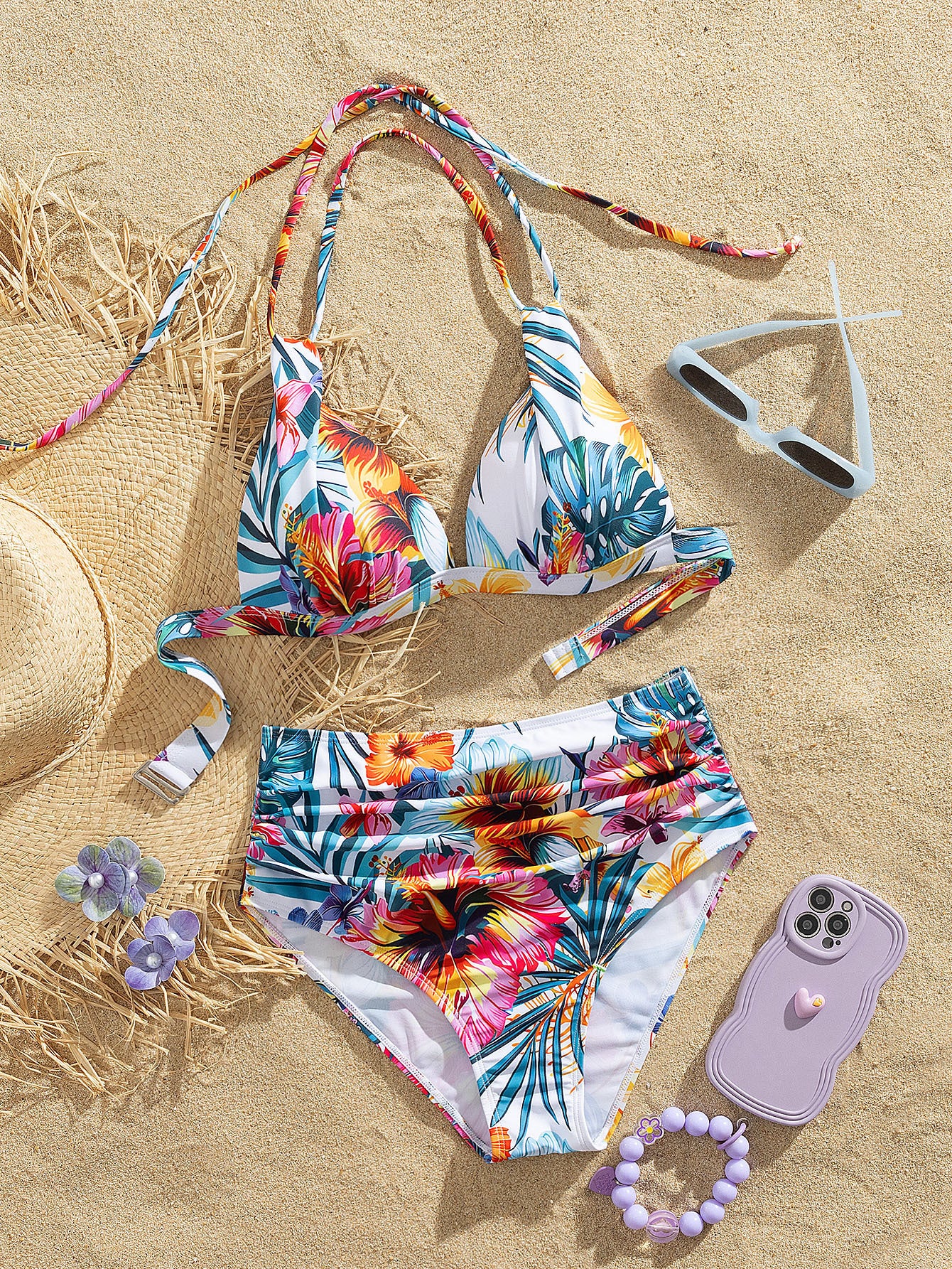 Beaira Hot selling swimwear women's wholesale Instagram style foreign trade bikini split swimsuit hot spring Europe and America