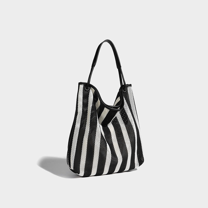 Beaira Summer woven bag women's new vacation lazy style tote bag large capacity single shoulder armpit bag bucket bag