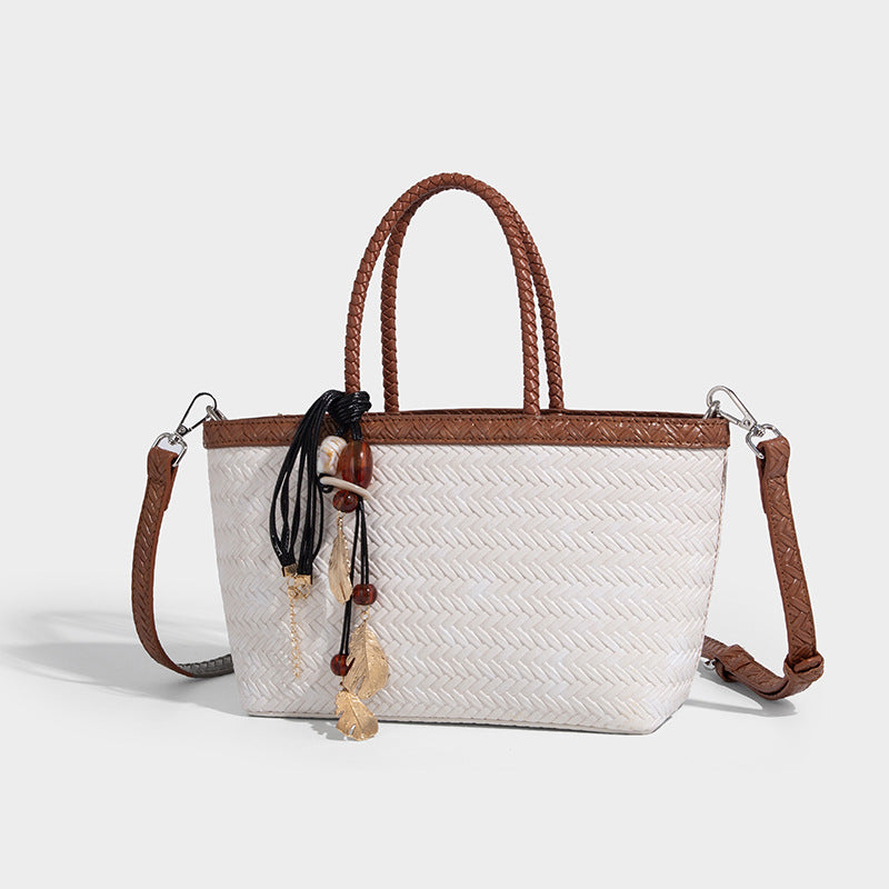 Beaira Advanced Handheld Woven Bag for Women's New Trendy Fashion Versatile Work Commuter Single Shoulder Crossbody Bag