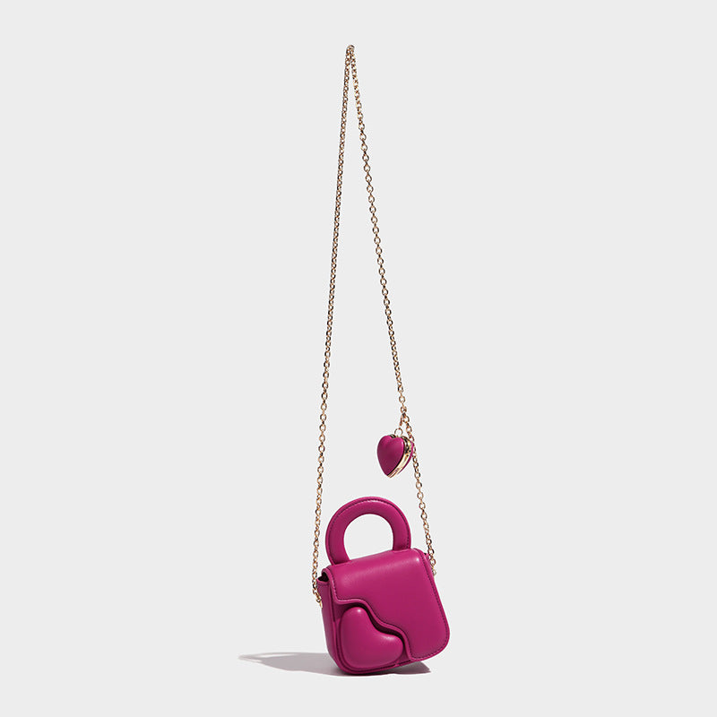 Beaira Chain Love Women's Bag New Fashionable Trendy Premium Texture Bag Single Shoulder Diagonal Cross Original Handheld Mini Bag