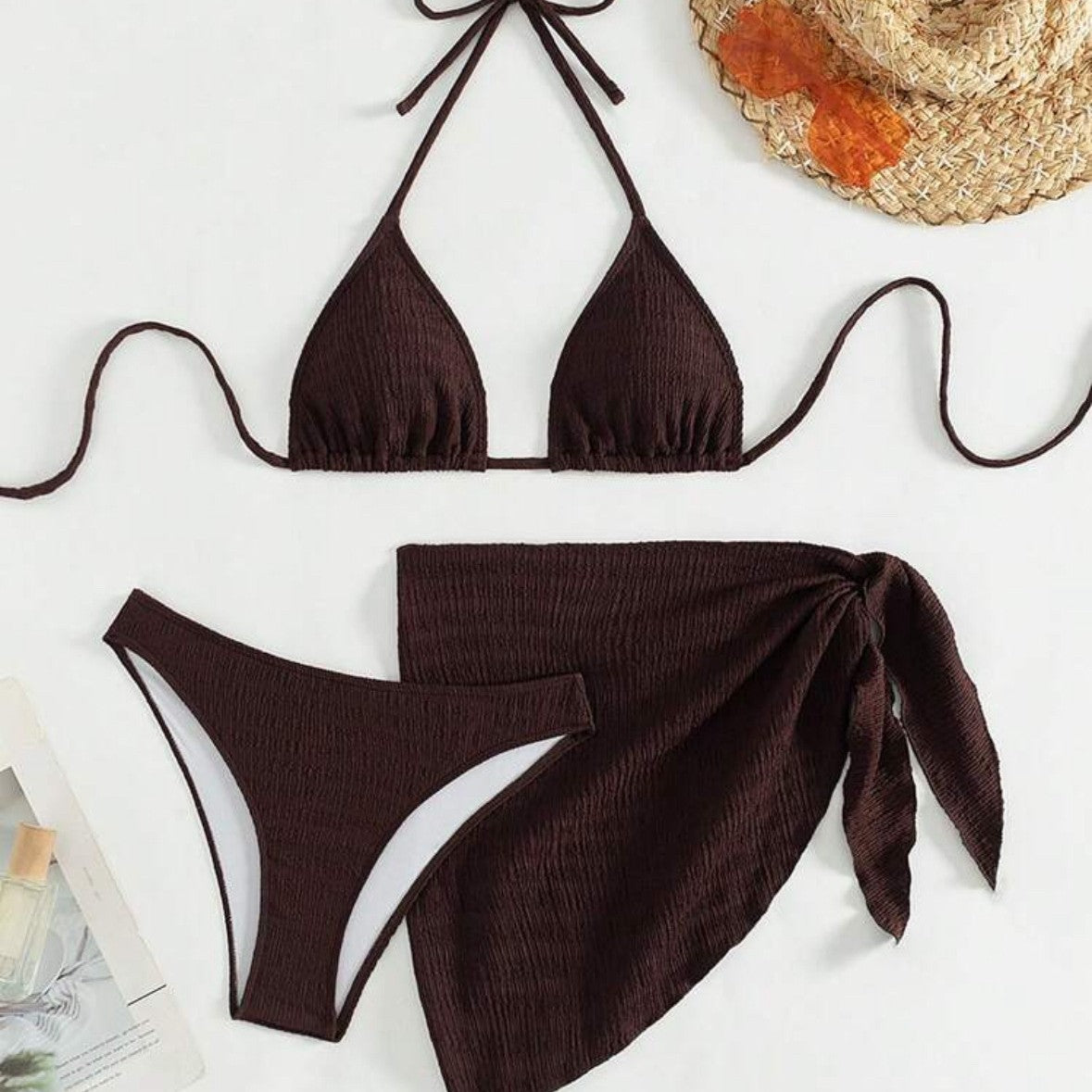 Beaira European and American new sexy three piece split swimsuit bikini cross-border lace up bikini for women
