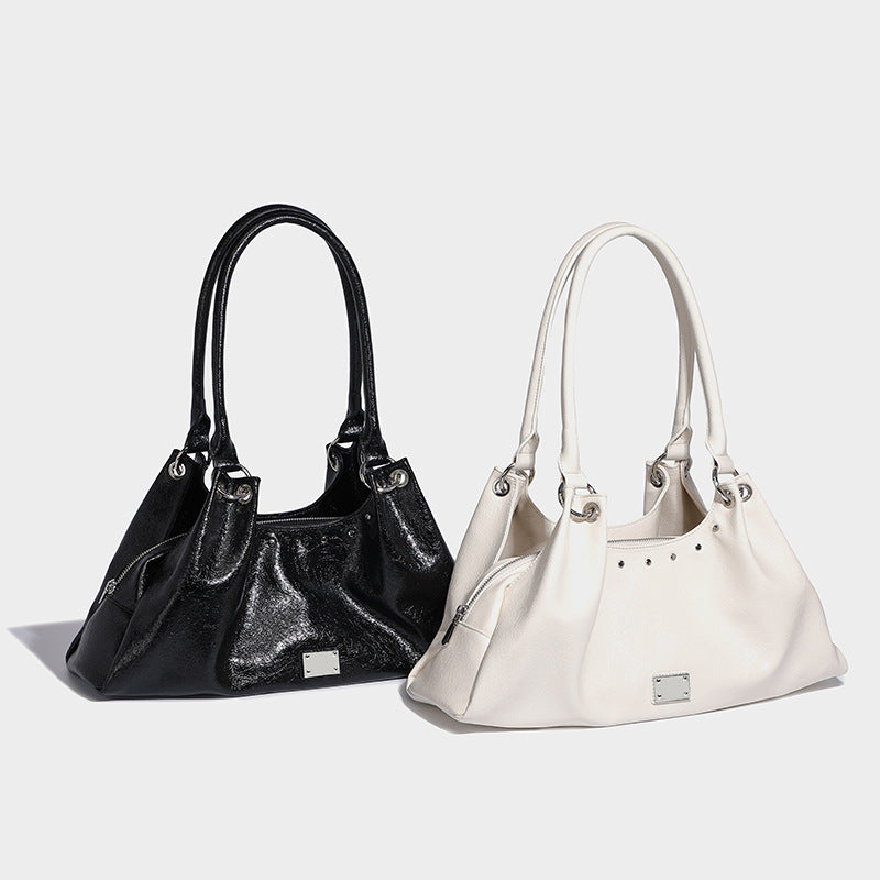 Beaira Small niche design fashionable retro single shoulder armpit bag large capacity tote bag lazy style high-end new women's bag