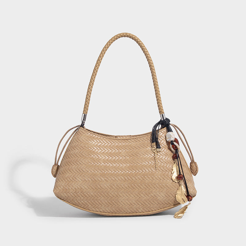 Beaira Original Lazy Style Woven Bag New Underarm Bag for Women Summer New Commuter Versatile Single Shoulder Handbag