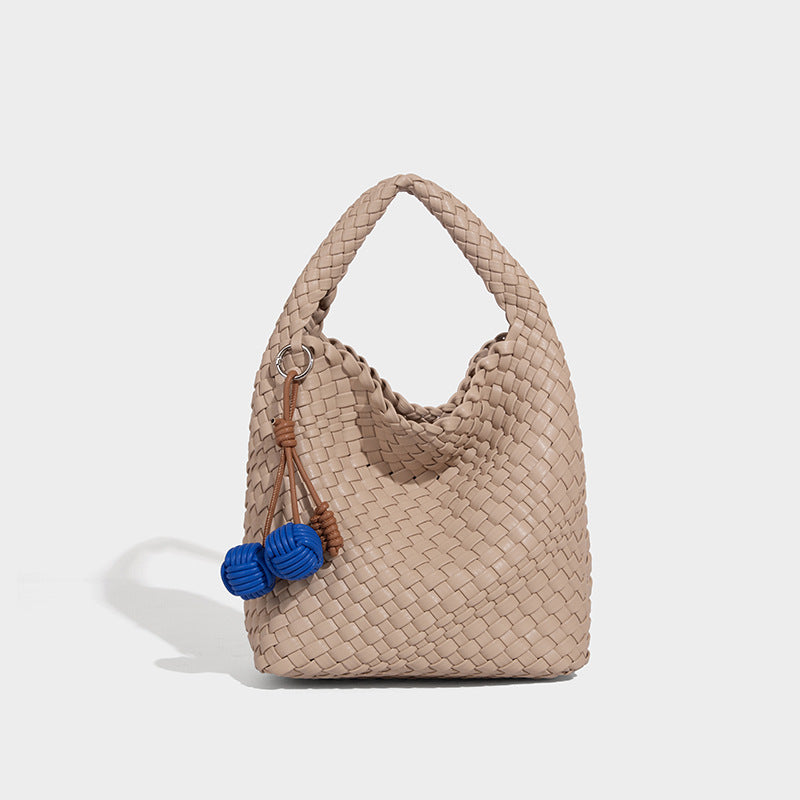 Beaira Cross border hot selling pure handmade woven bag women's fashionable and durable tote bag summer large capacity single shoulder crossbody bag