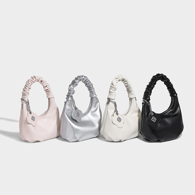 Beaira High end niche bag women's fashion new single shoulder crossbody bag summer women's hand-held pleated dumpling bag