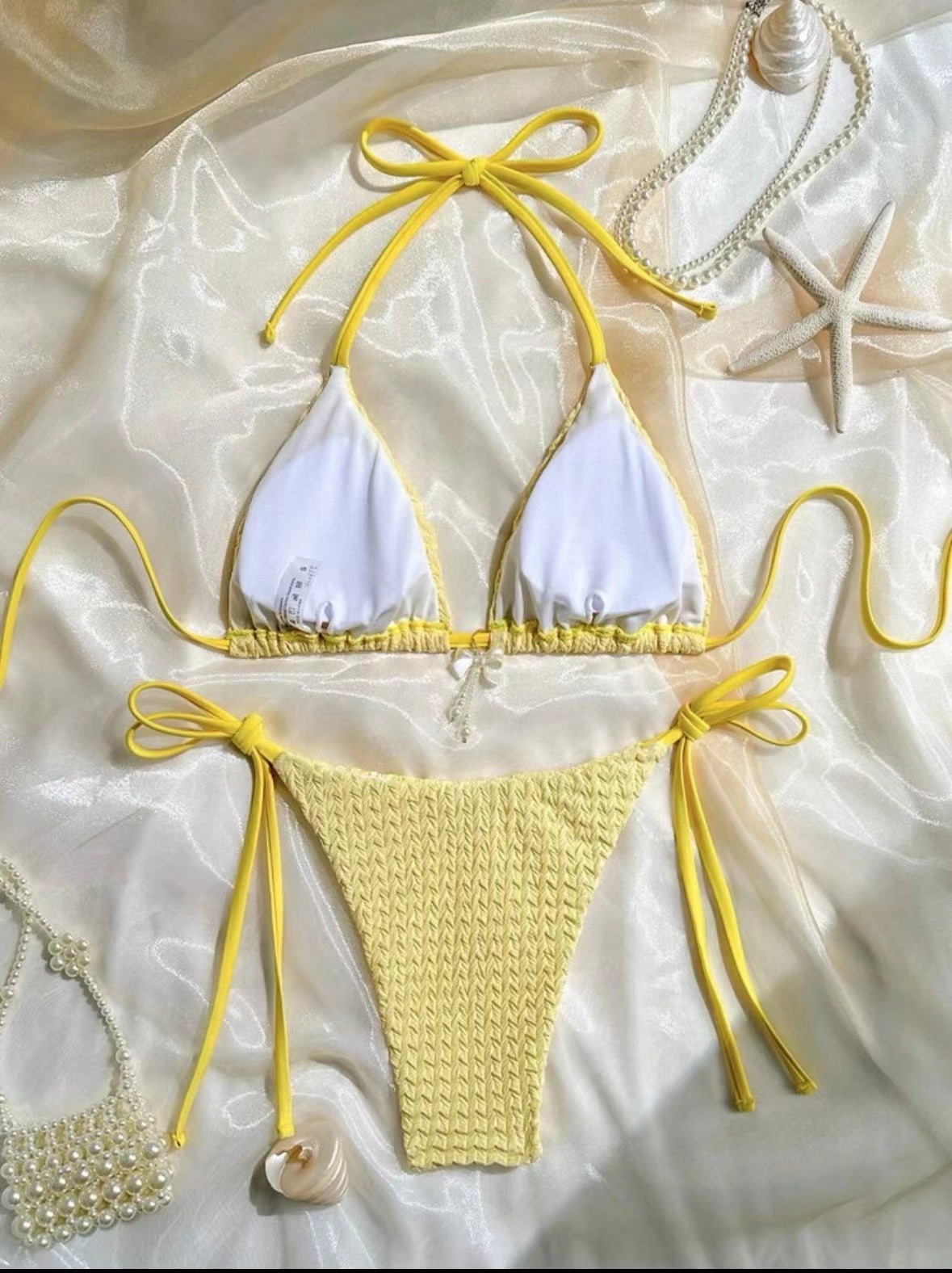 Beaira New cross-border swimsuit from Europe and America with a feminine feel featuring a backless strap and a solid color bikini bikini