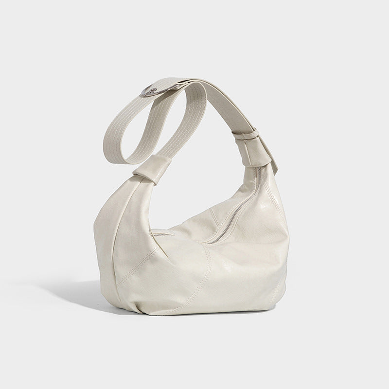 Beaira Cool bag new cross-border retro lazy style single shoulder dumpling bag high-end oil sensitive wax leather crossbody bag