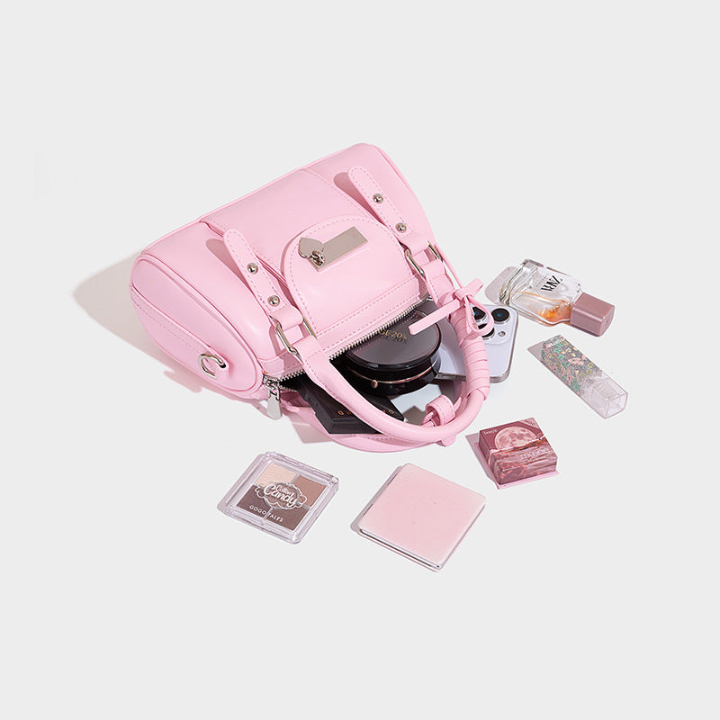 Beaira Spring and summer bag new niche texture ballet bowling bag sweet and cool heart sweet and cool bow crossbody bag