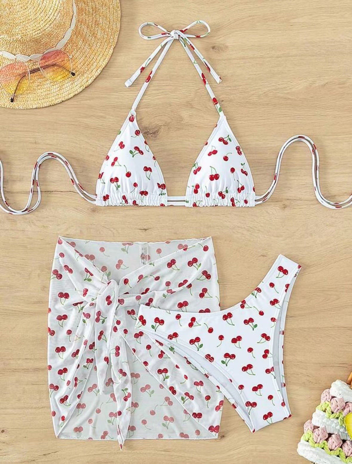 Beaira New European and American sexy bikini bikini three piece swimsuit set for women cross-border in stock