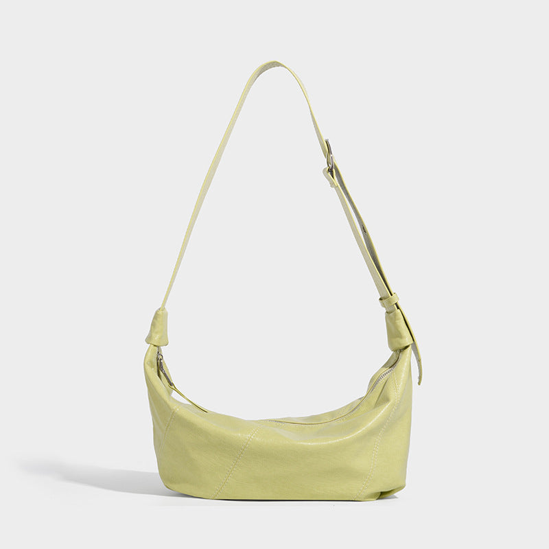 Beaira Cool bag new cross-border retro lazy style single shoulder dumpling bag high-end oil sensitive wax leather crossbody bag
