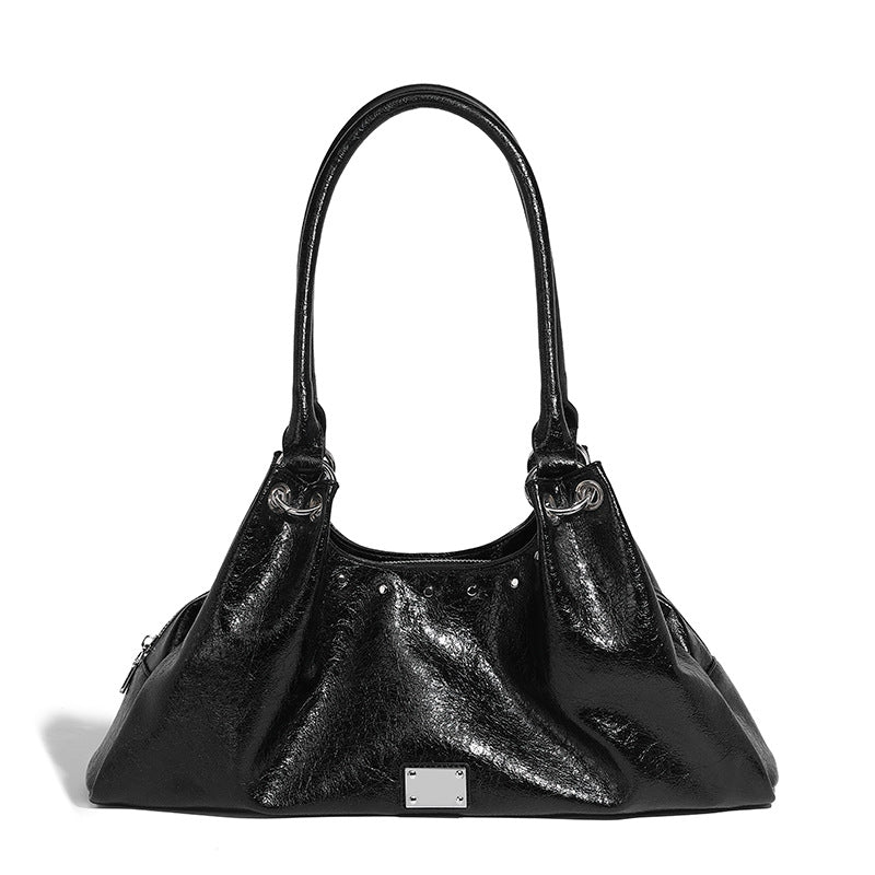 Beaira Small niche design fashionable retro single shoulder armpit bag large capacity tote bag lazy style high-end new women's bag