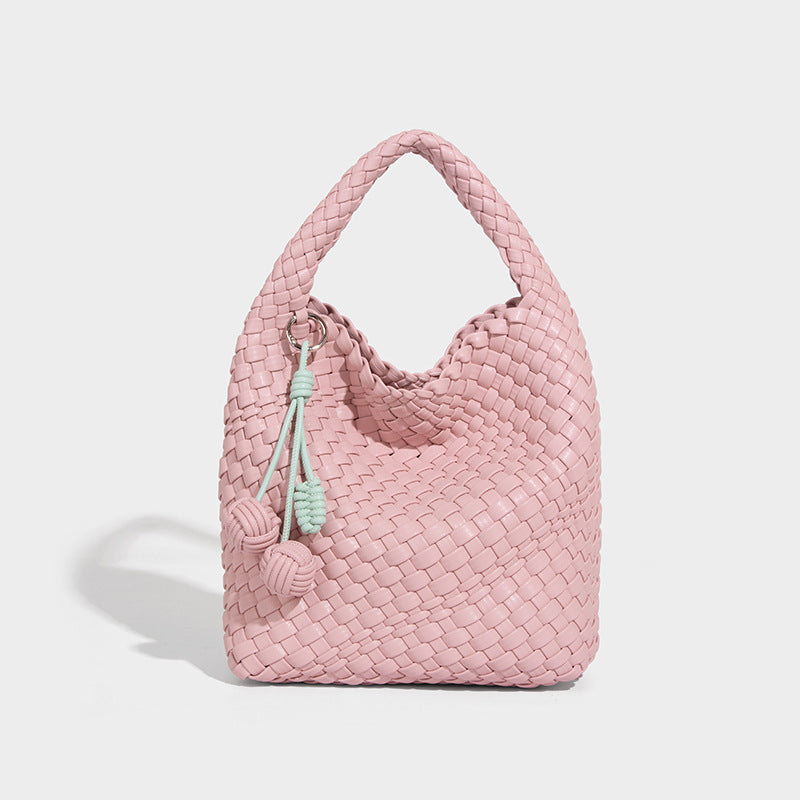 Beaira Cross border hot selling pure handmade woven bag women's fashionable and durable tote bag summer large capacity single shoulder crossbody bag