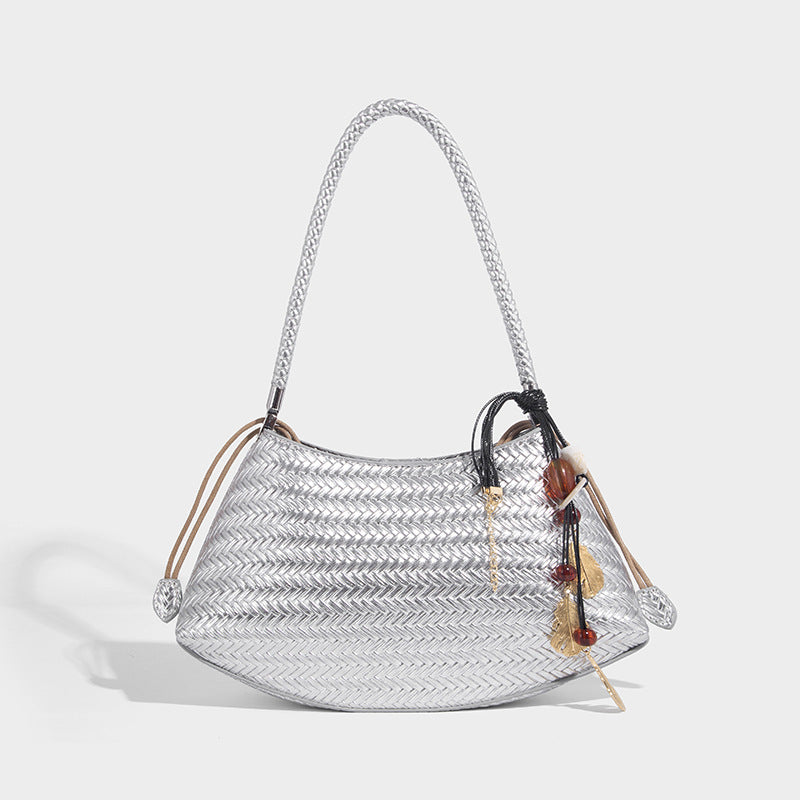 Beaira Original Lazy Style Woven Bag New Underarm Bag for Women Summer New Commuter Versatile Single Shoulder Handbag