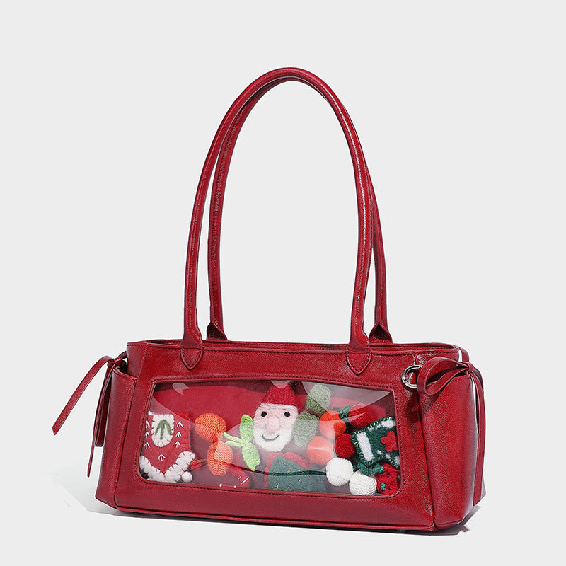 Beaira Butterfly knot niche design casual pain bag cute and versatile baguette bag single shoulder armpit bag large capacity handbag