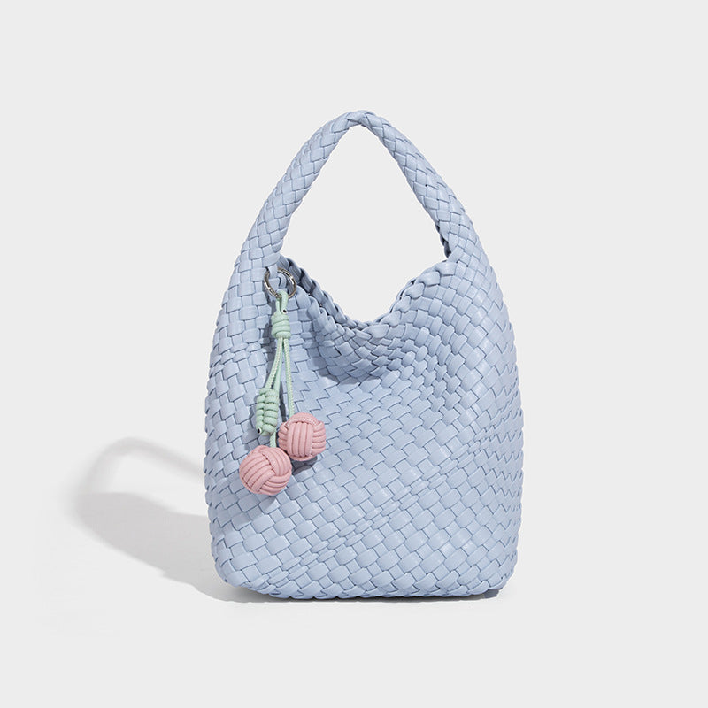 Beaira Cross border hot selling pure handmade woven bag women's fashionable and durable tote bag summer large capacity single shoulder crossbody bag