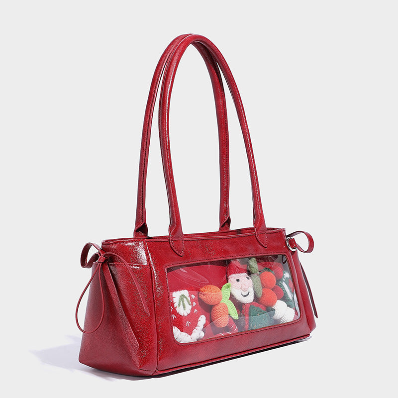 Beaira Butterfly knot niche design casual pain bag cute and versatile baguette bag single shoulder armpit bag large capacity handbag
