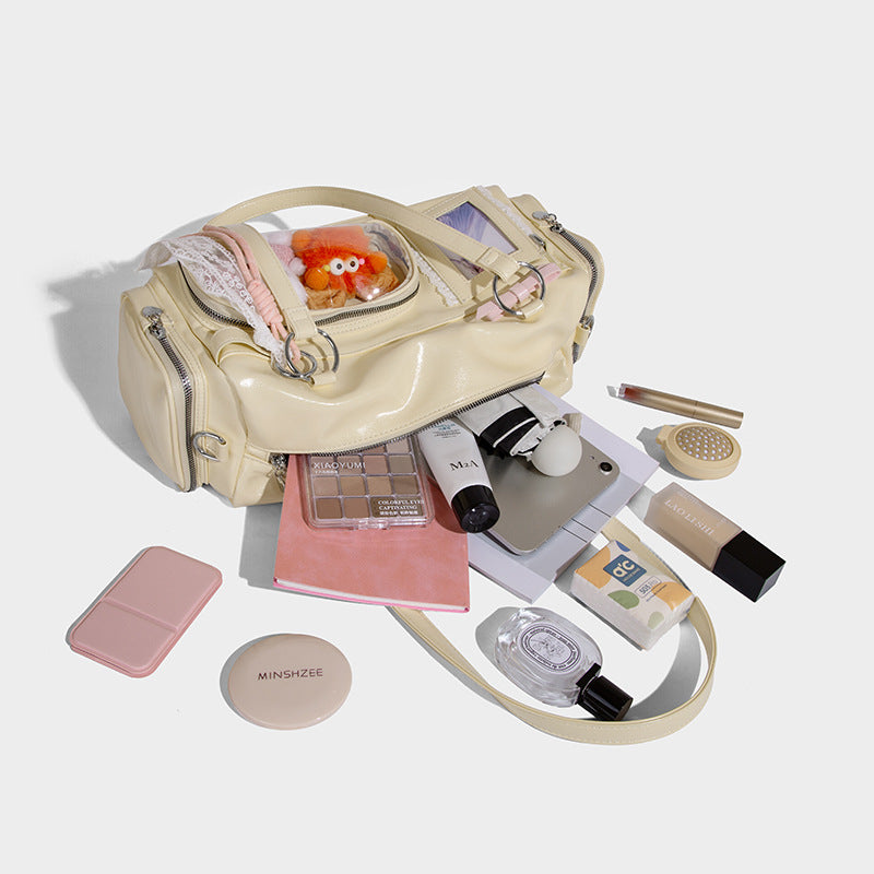 Beaira New design casual tote large capacity bag women's transparent commuting travel bag pain bag versatile single shoulder crossbody