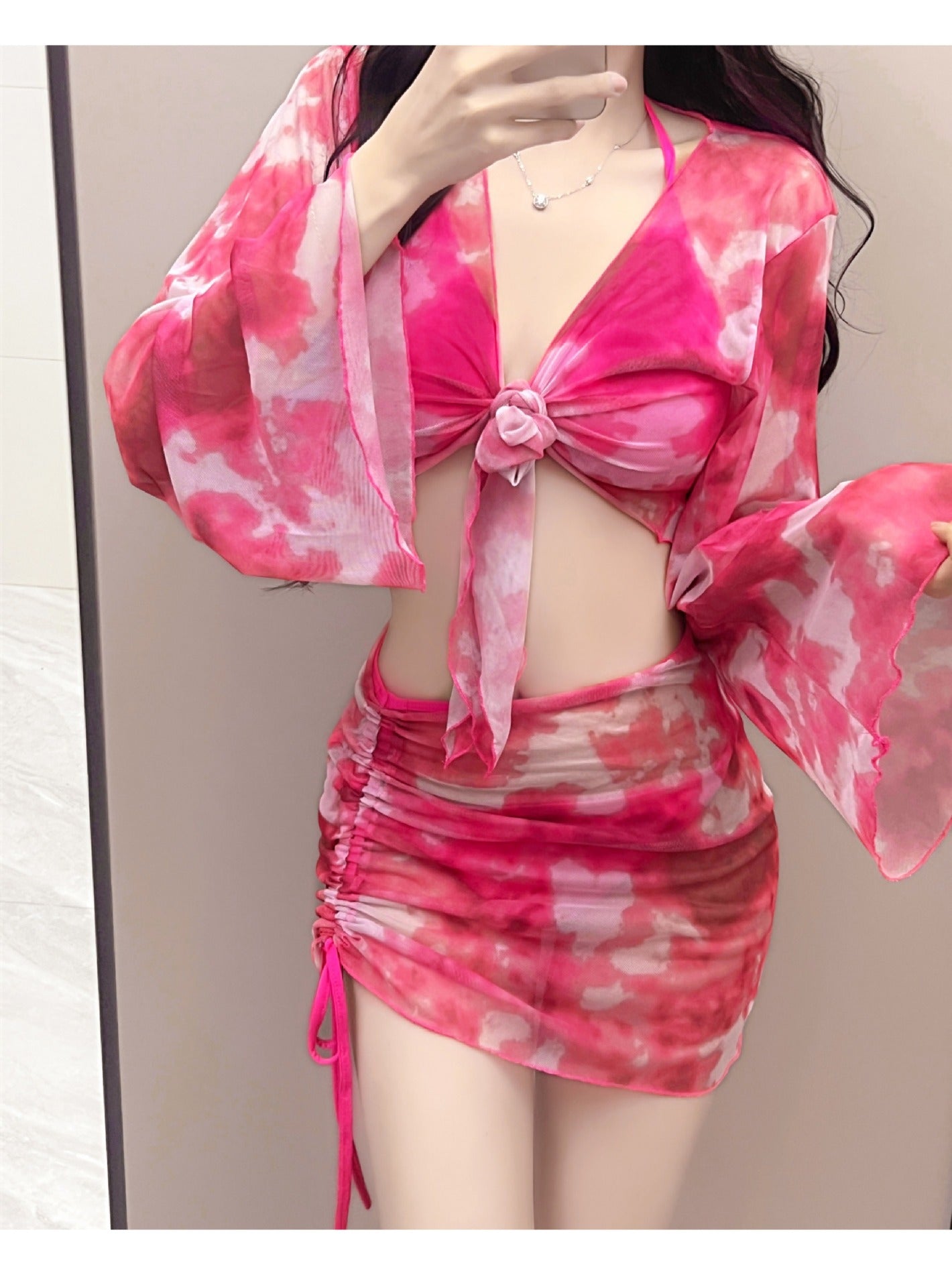 Beaira Cross border European and American beach sexy bikini three piece set split BIKINI swimsuit women's new item