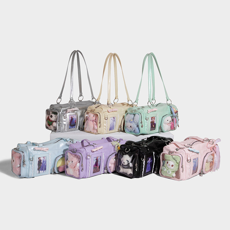Beaira New design casual tote large capacity bag women's transparent commuting travel bag pain bag versatile single shoulder crossbody