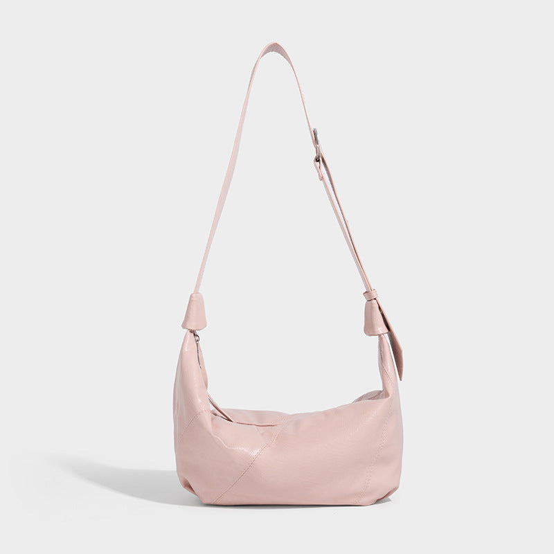 Beaira Cool bag new cross-border retro lazy style single shoulder dumpling bag high-end oil sensitive wax leather crossbody bag