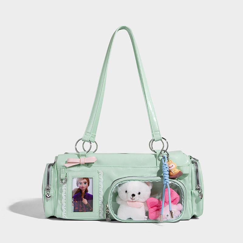 Beaira New design casual tote large capacity bag women's transparent commuting travel bag pain bag versatile single shoulder crossbody