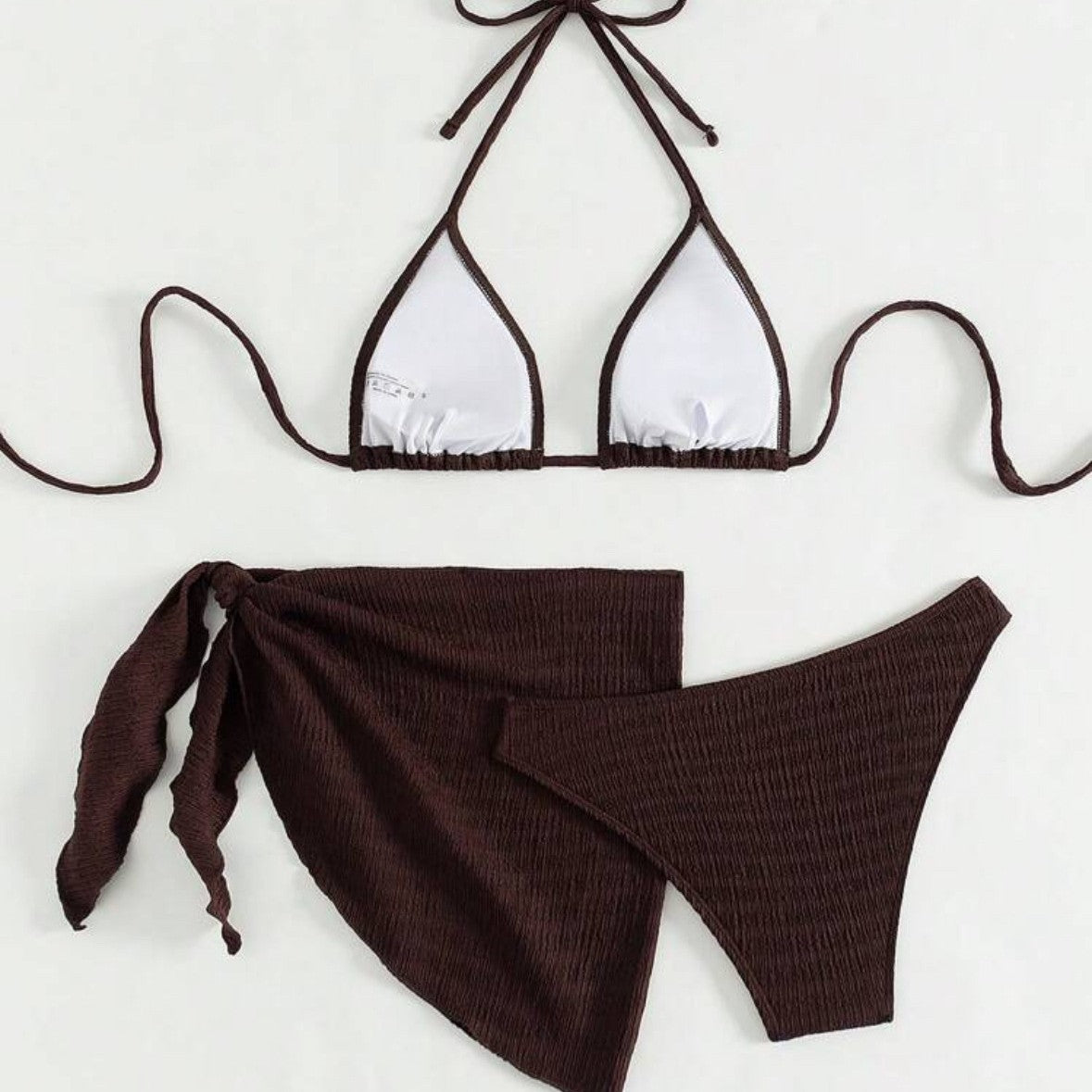 Beaira European and American new sexy three piece split swimsuit bikini cross-border lace up bikini for women