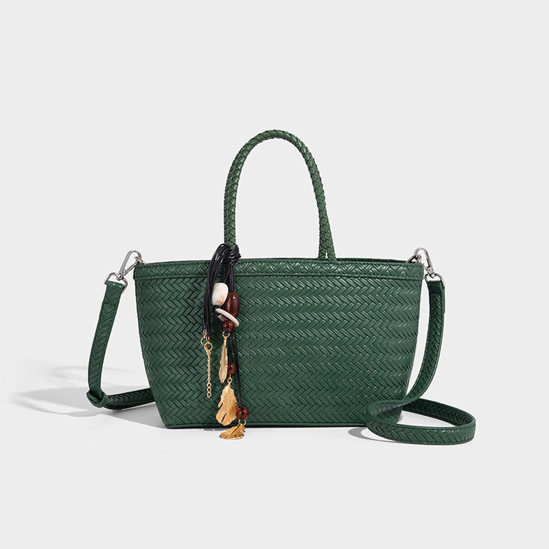Beaira Advanced Handheld Woven Bag for Women's New Trendy Fashion Versatile Work Commuter Single Shoulder Crossbody Bag